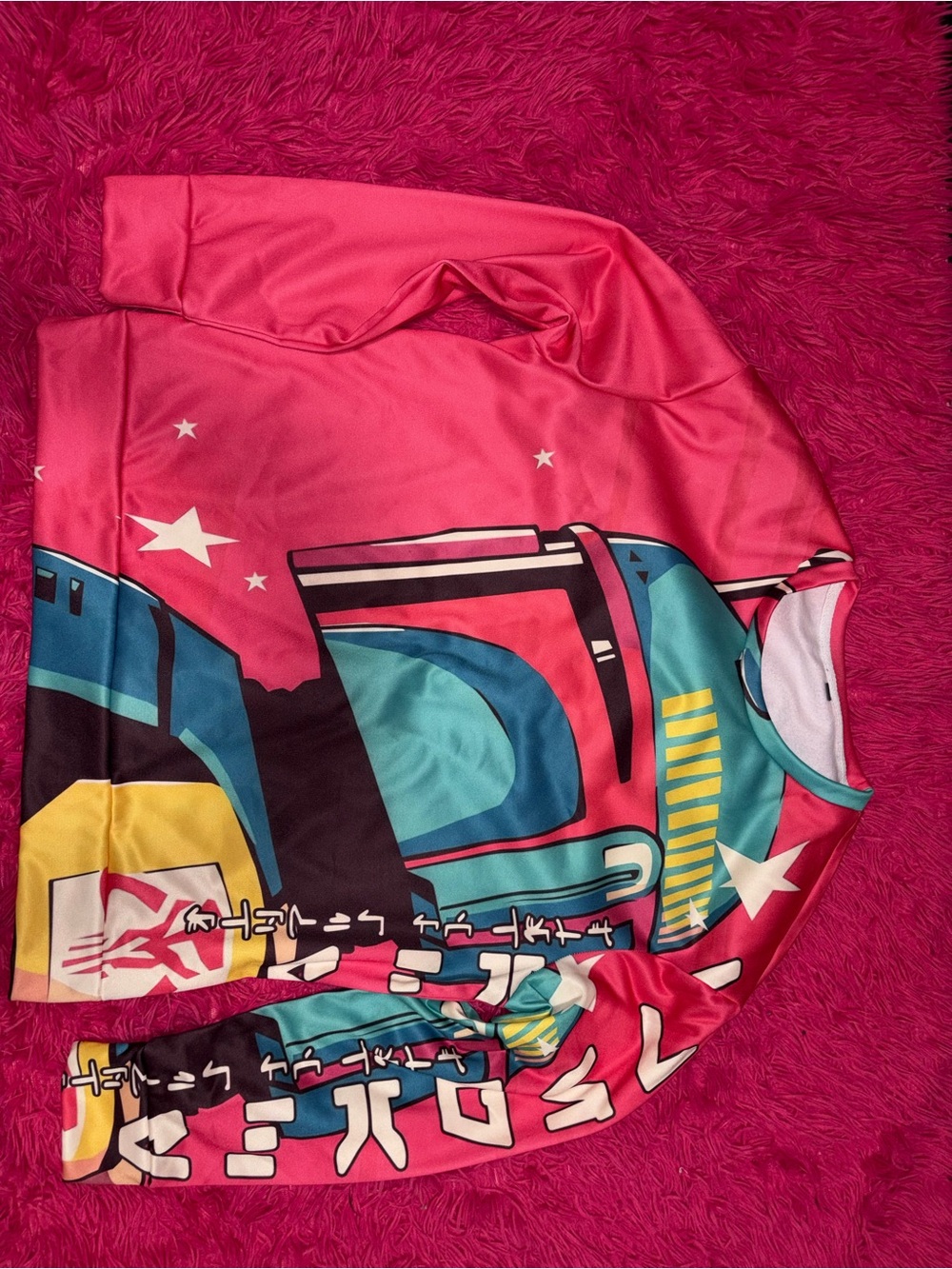 Kawaii Pink Star Wars Graphic Sweatshirt